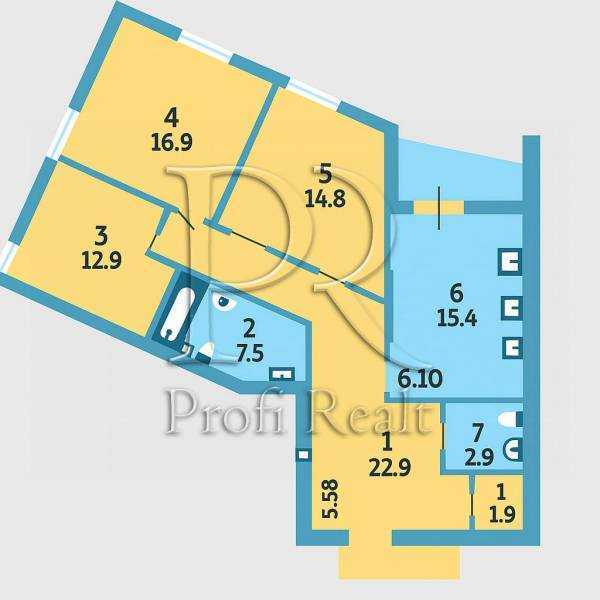 Продажа 3-комнатной квартиры 99 м², Никольско-Слободская ул., 15