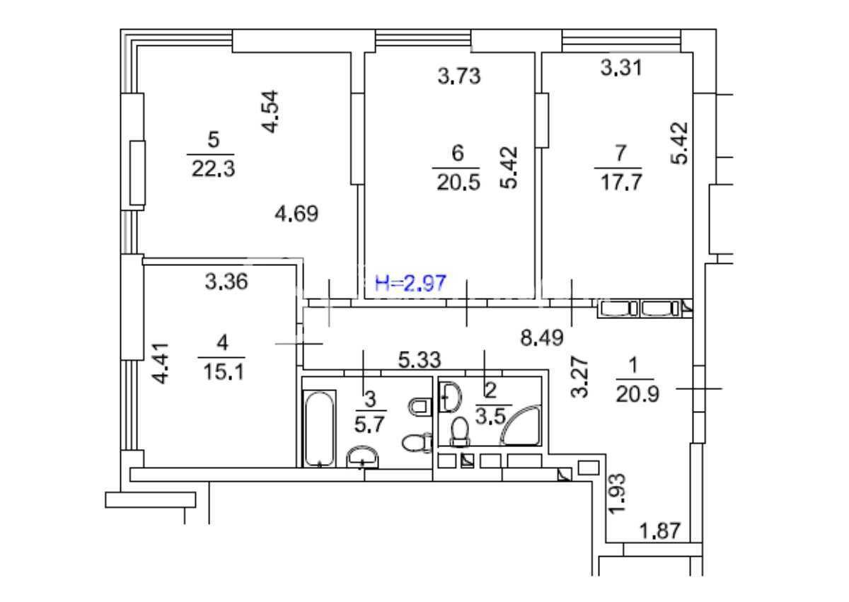 Продаж 3-кімнатної квартири 105.7 м², Звіринецька вул., 70а