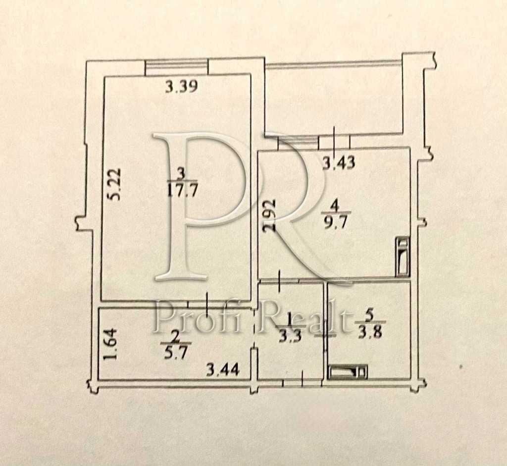 Продаж 1-кімнатної квартири 44 м², Балтійський пров., 1