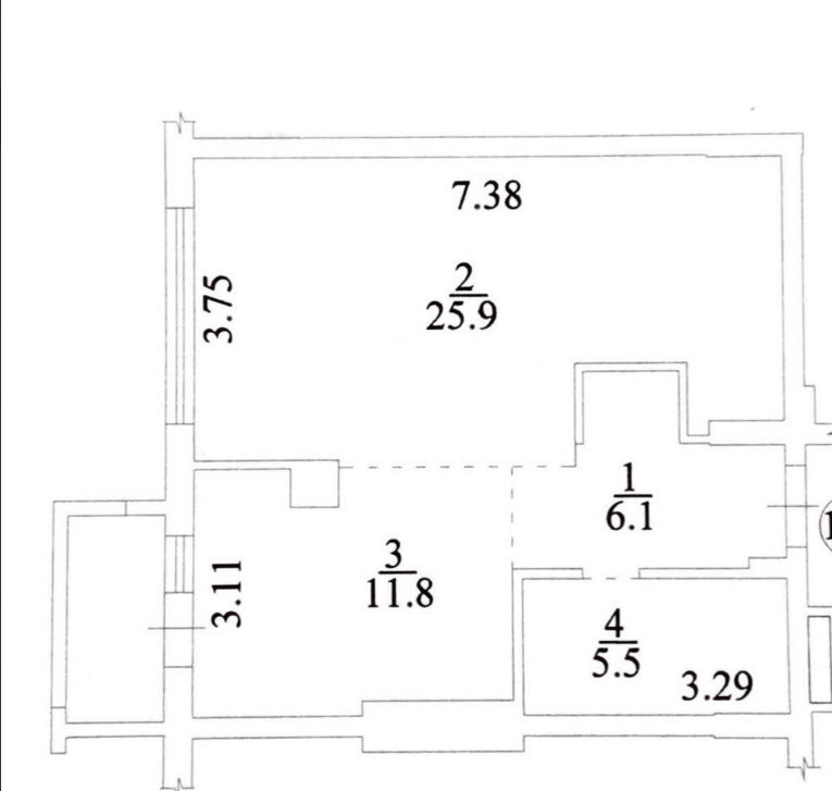 Аренда 1-комнатной квартиры 50.2 м², Митрополита Василия Липковского ул.