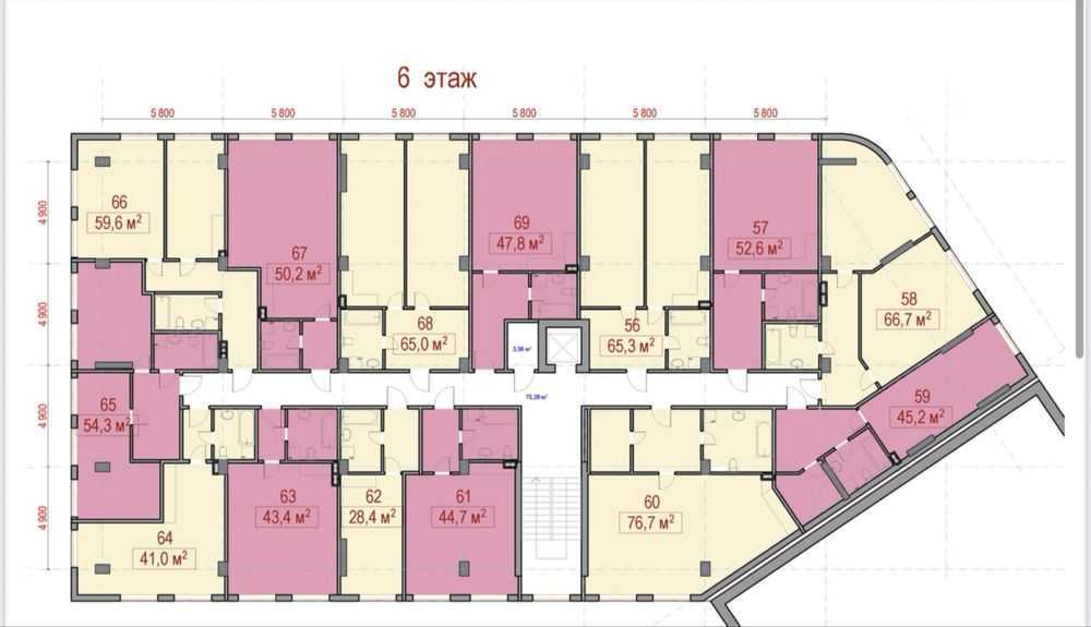 Продажа 1-комнатной квартиры 38.3 м², Глубочицкая ул., 17
