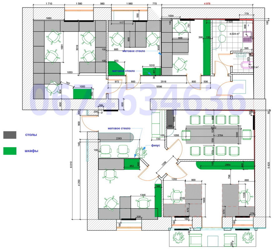 Оренда офісу 105 м², Саксаганського вул., 15