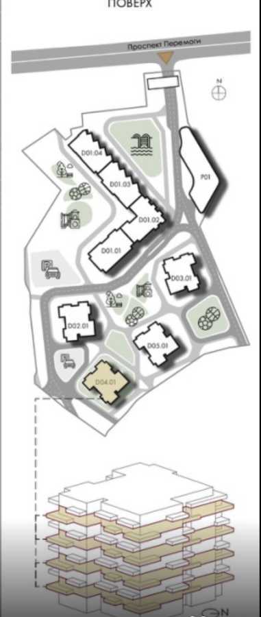 Продаж 2-кімнатної квартири 73 м², Берестейський, 139