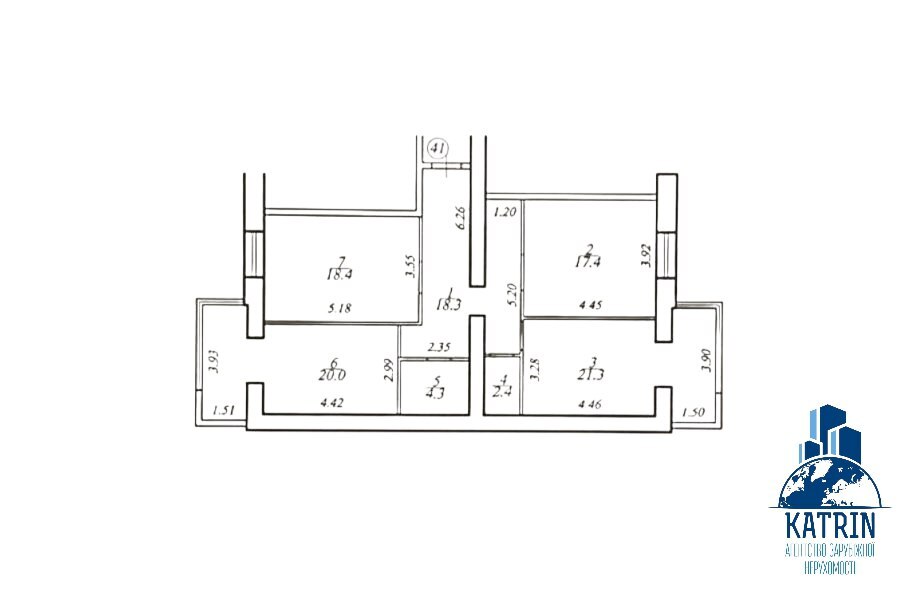 Продажа 3-комнатной квартиры 102 м², Запорожское шоссе