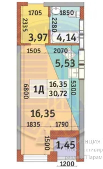 Продажа студии 31 м², Кадетский Гай ул., 10