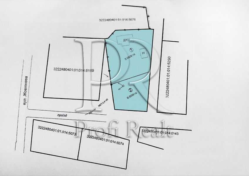Продажа участка под индивидуальное жилое строительство 9 соток, Жовтнева вулиця