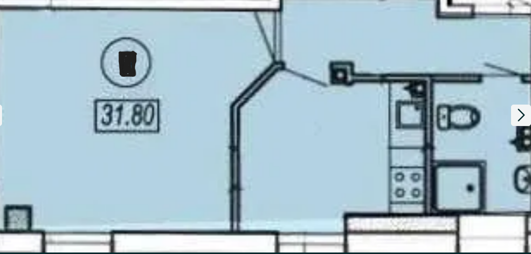 Продаж 1-кімнатної квартири 32 м², Доковая вул.