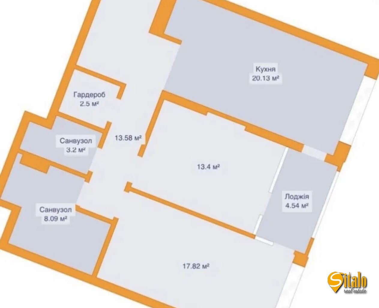 Продажа 2-комнатной квартиры 84 м², Причальная ул.