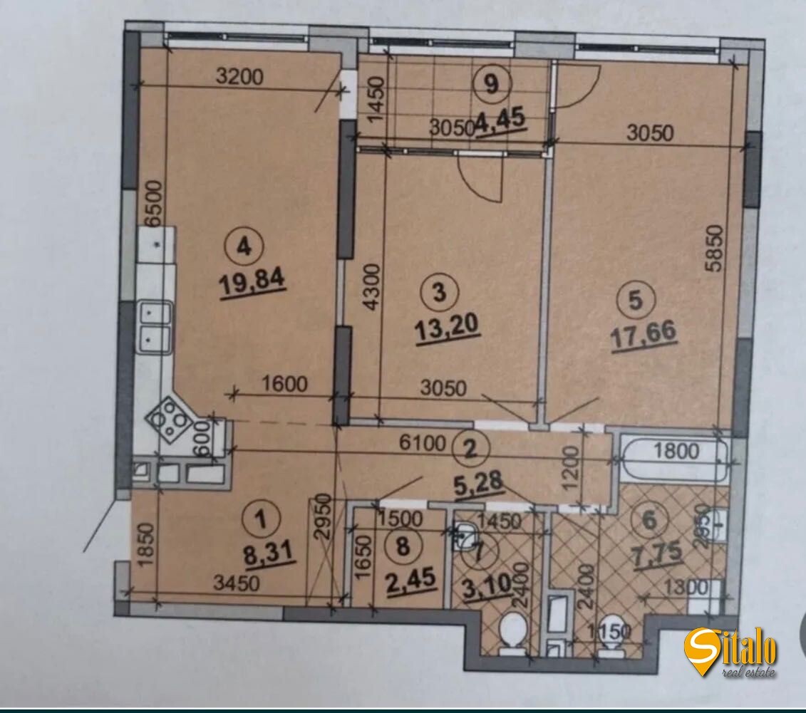 Продажа 2-комнатной квартиры 84 м², Причальная ул.