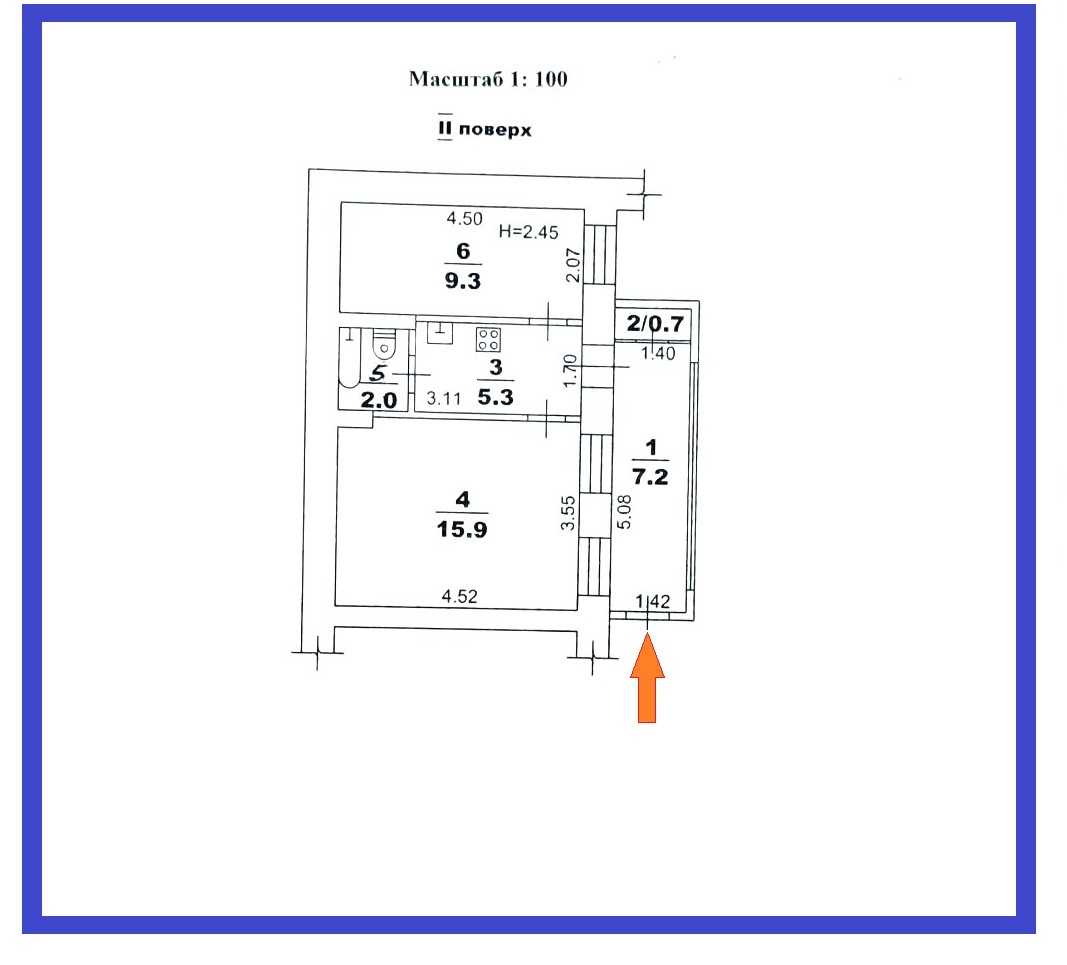 Продаж 2-кімнатної квартири 40.5 м², Старопортофранковская вул.