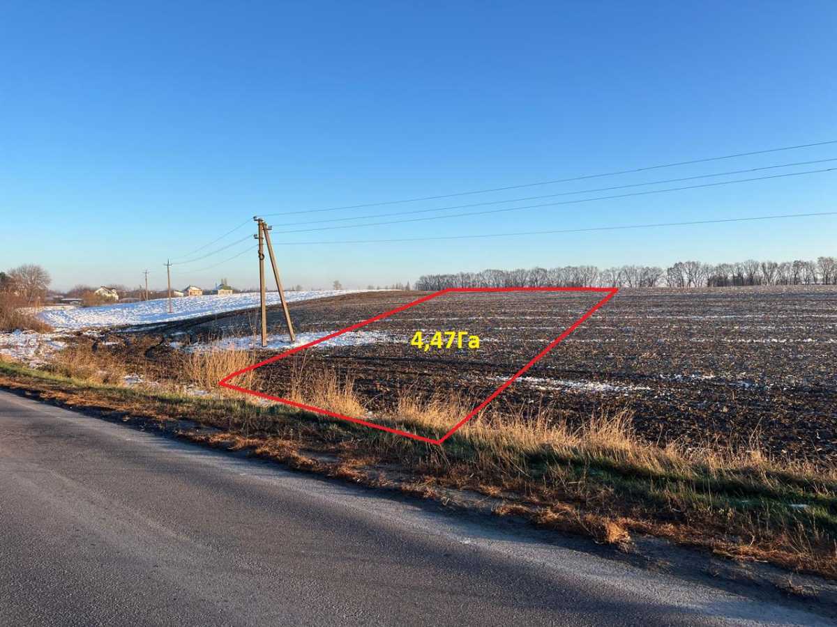 Продаж ділянки для особистого сільського господарства 447 соток, Центральна