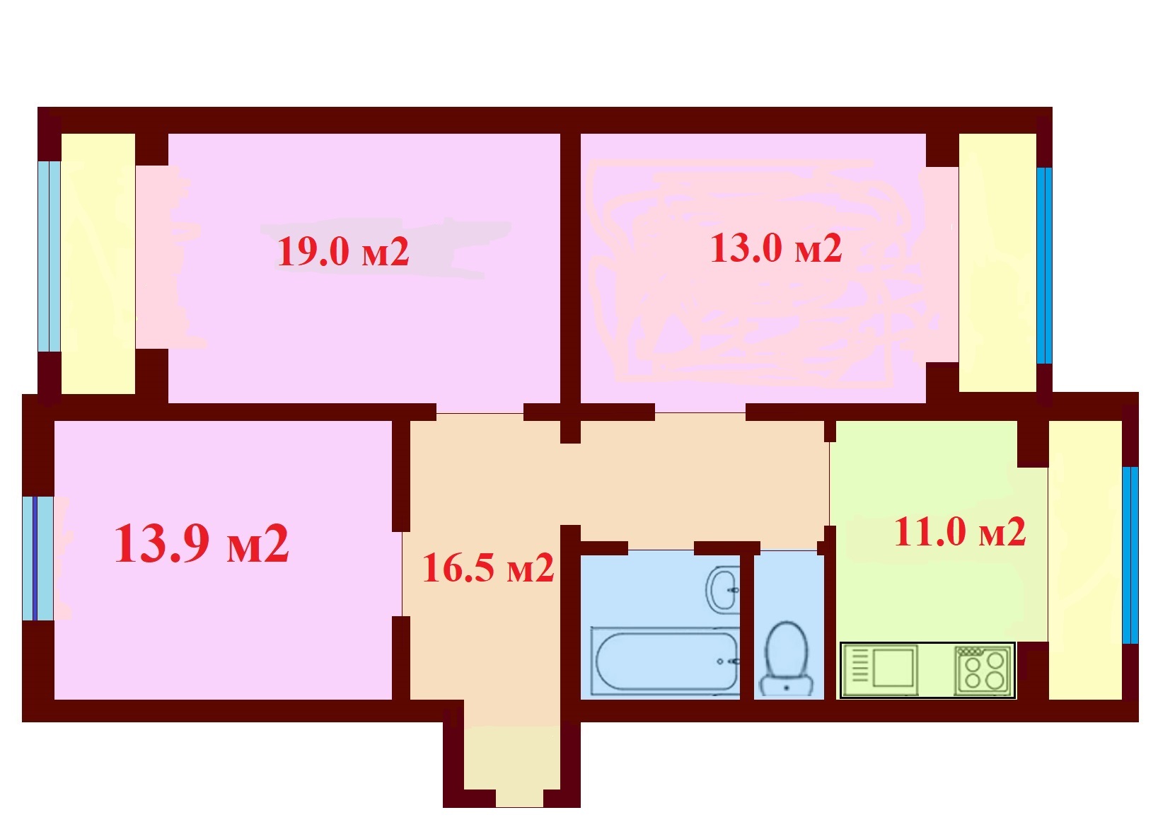 Аренда комнаты/части квартиры, Ларисы Руденко ул., 13