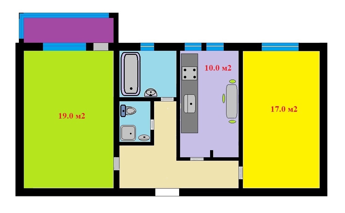 Оренда 2-кімнатної квартири 63 м², Бульварно-Кудрявська вул., 7Б