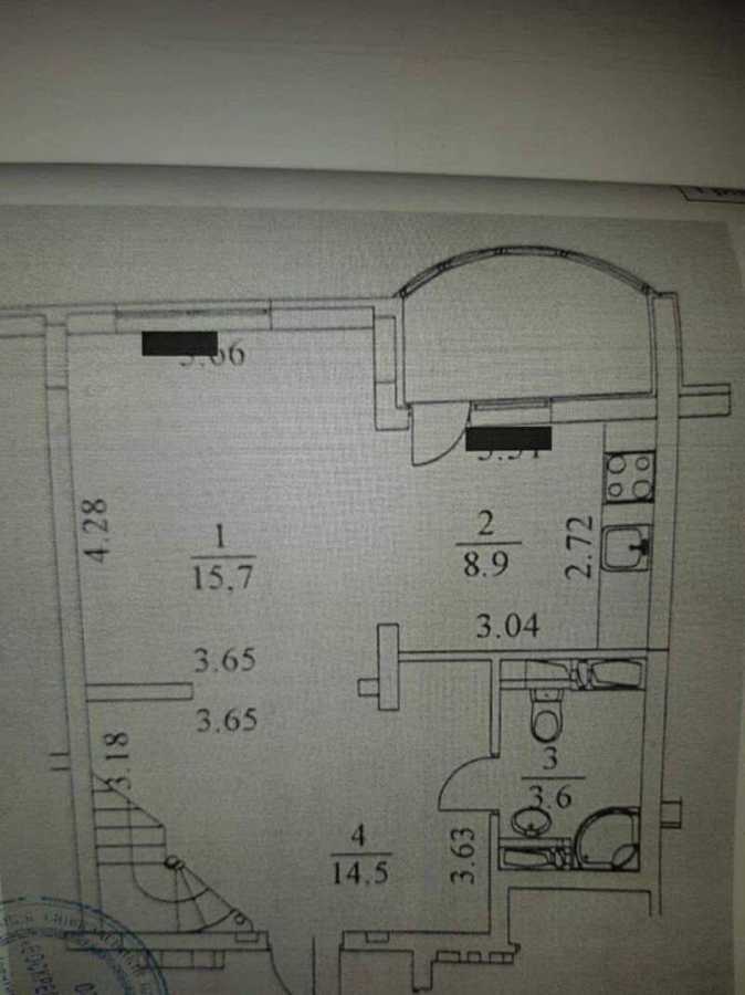 Оренда 4-кімнатної квартири 107 м², Воскресенська вул., 14Б