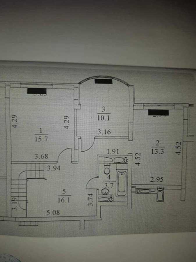 Оренда 4-кімнатної квартири 107 м², Воскресенська вул., 14Б