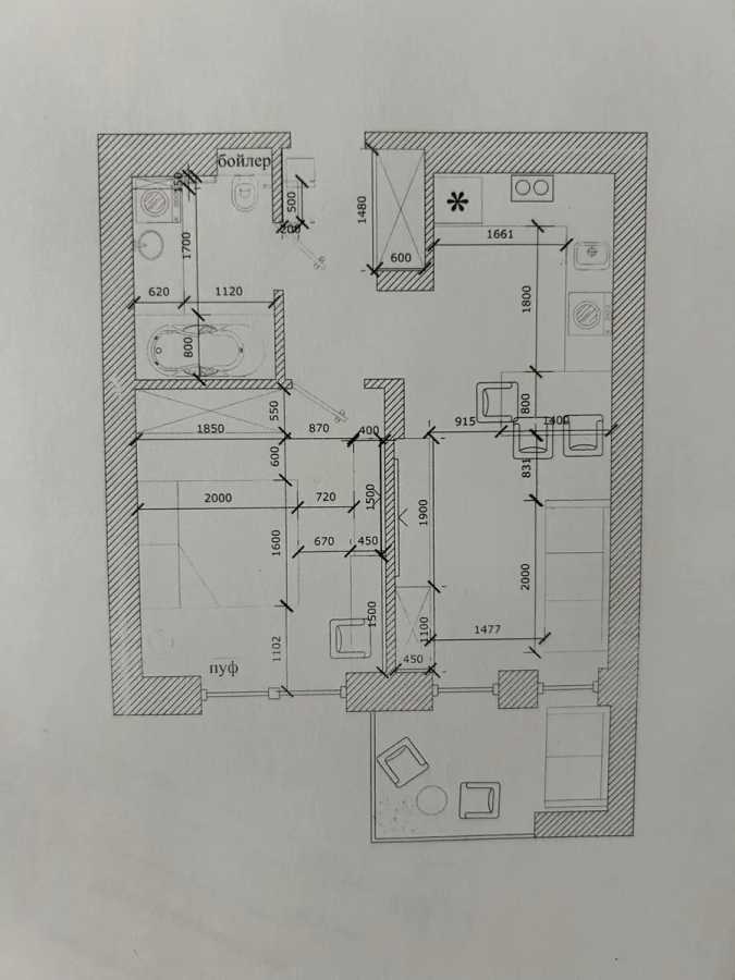Продаж 1-кімнатної квартири 40 м², Берестейський, 139