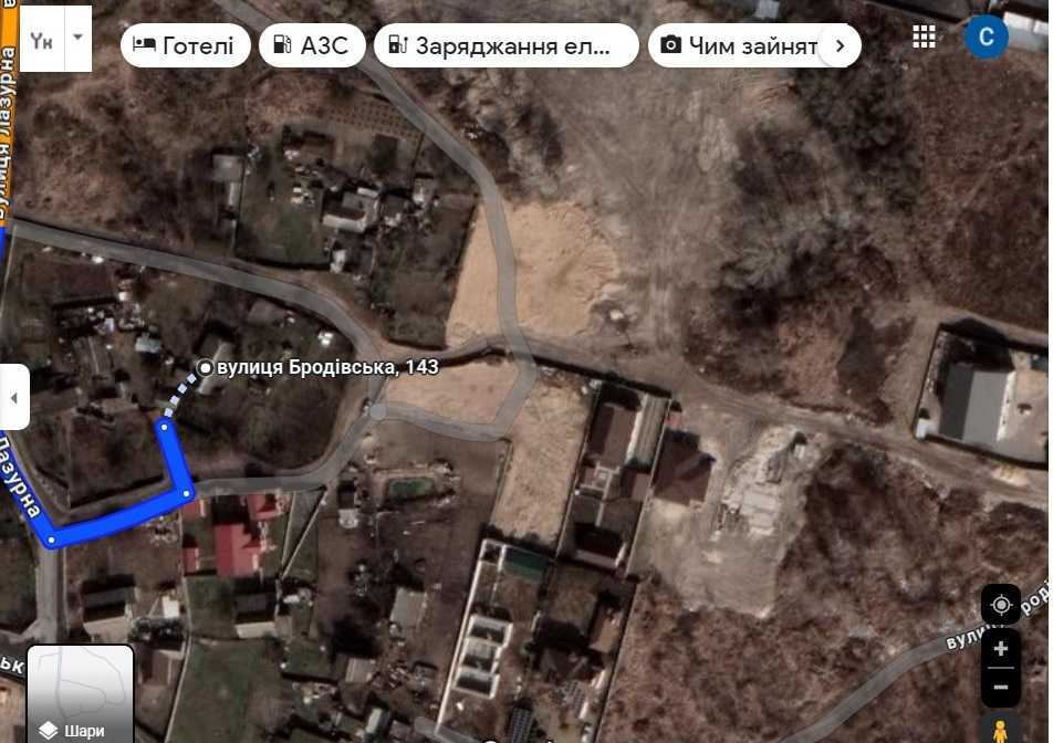 Продаж ділянки під індивідуальне житлове будівництво 13.5 соток, Бродівська вул.