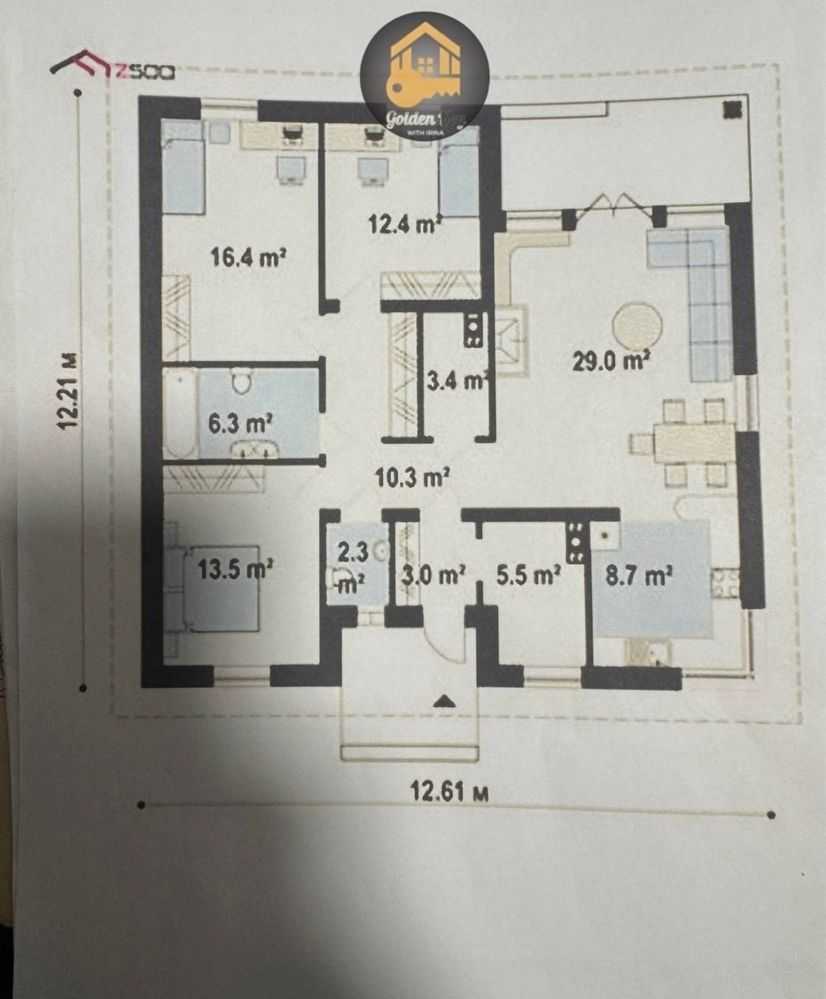 Продаж будинку 100.4 м², Новоселів