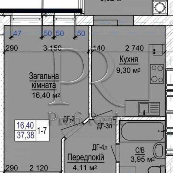 Продаж 1-кімнатної квартири 38 м², Героїв Небесної Сотні просп., 14/3