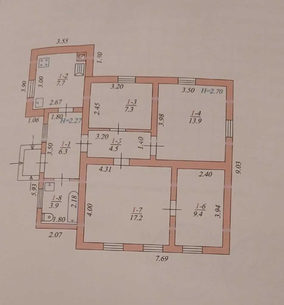 Продажа дома 70 м², Репина ул.