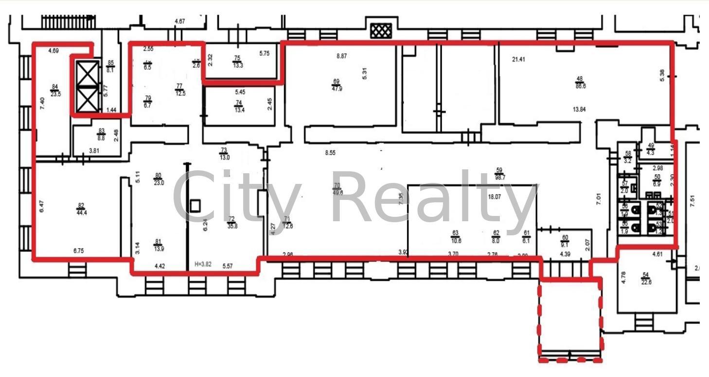 Аренда офиса 654.56 м², Бульварно-Кудрявская ул., 24
