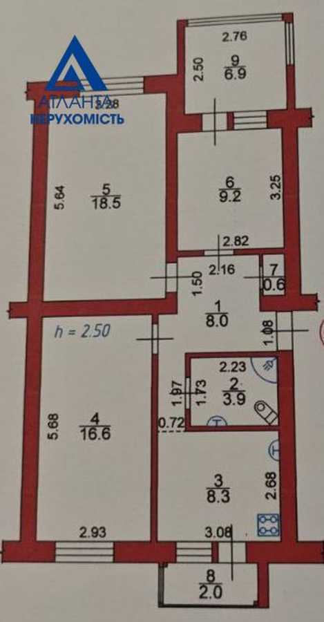 Продаж 3-кімнатної квартири 74 м², Конякіна вул., 21