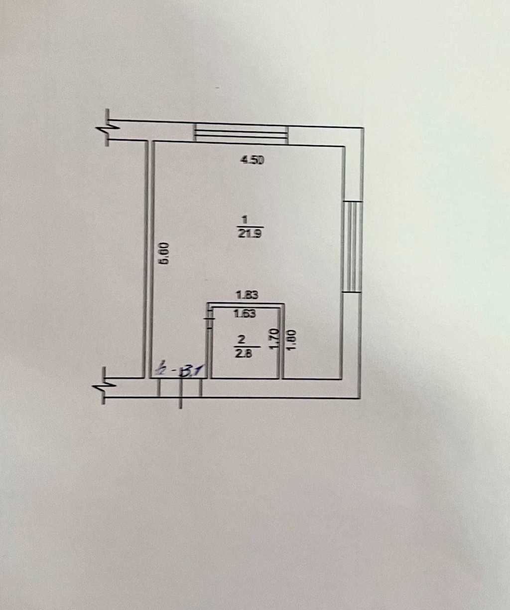 Продажа 1-комнатной квартиры 31.8 м², Благодать