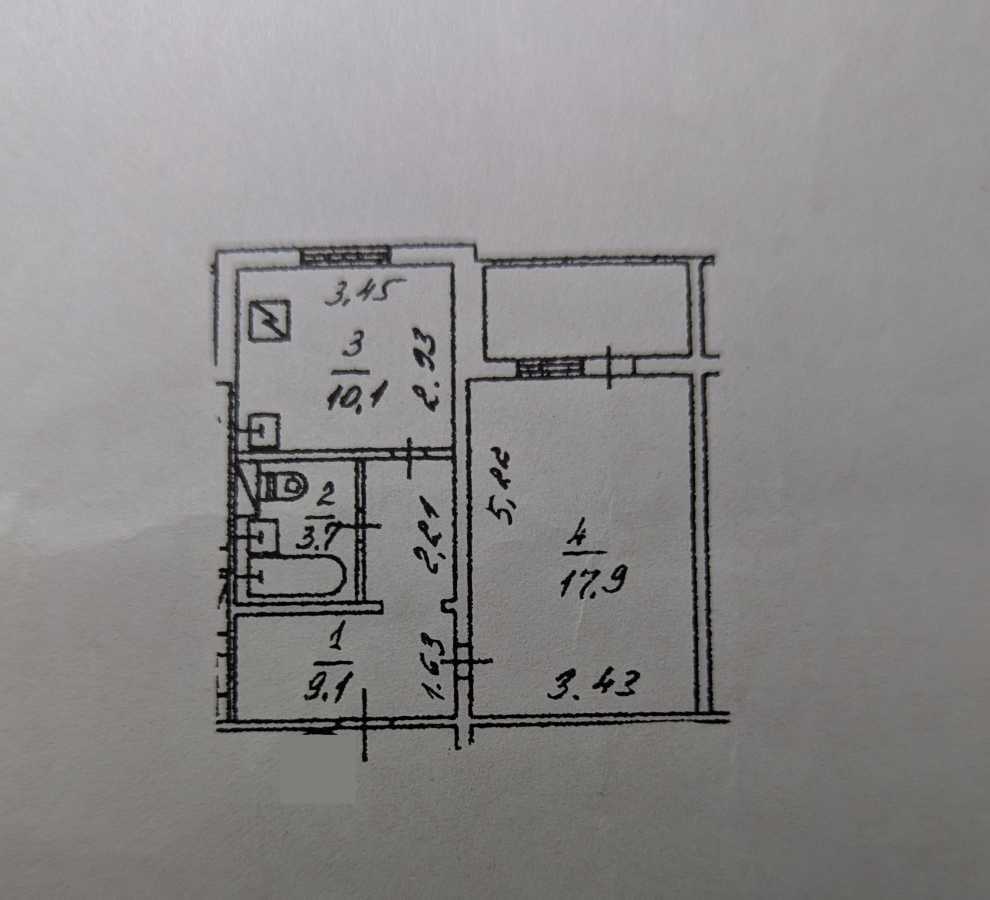 Продаж 1-кімнатної квартири 43 м², Михайла Донця вул., Драгоманова, 12А