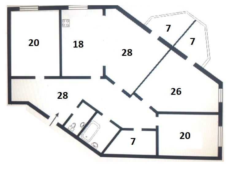 Продаж 4-кімнатної квартири 160.2 м², Раїси Окіпної вул., 4