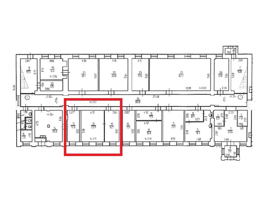 Оренда офісу 55 м², Івана Мазепи вул., 10