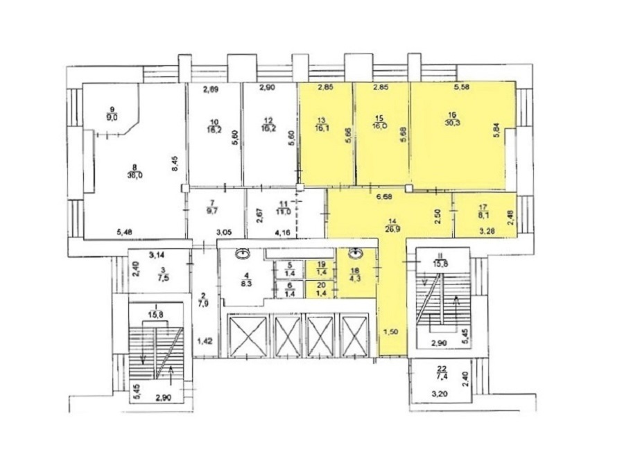 Аренда офиса 104 м², Болсуновская ул., 8