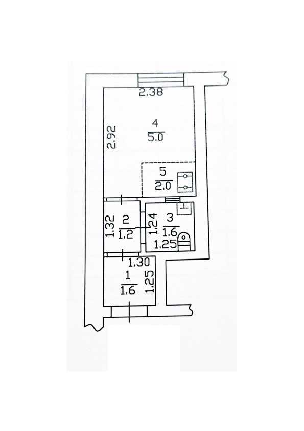 Продаж 1-кімнатної квартири 15 м², Дегтярівська вул., 55