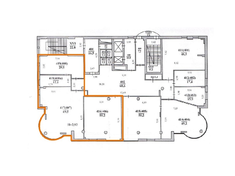 Оренда офісу 167 м², Хрестовий пров., 2А
