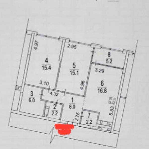 Продаж 2-кімнатної квартири 71 м², Дніпровське шосе, 15Д