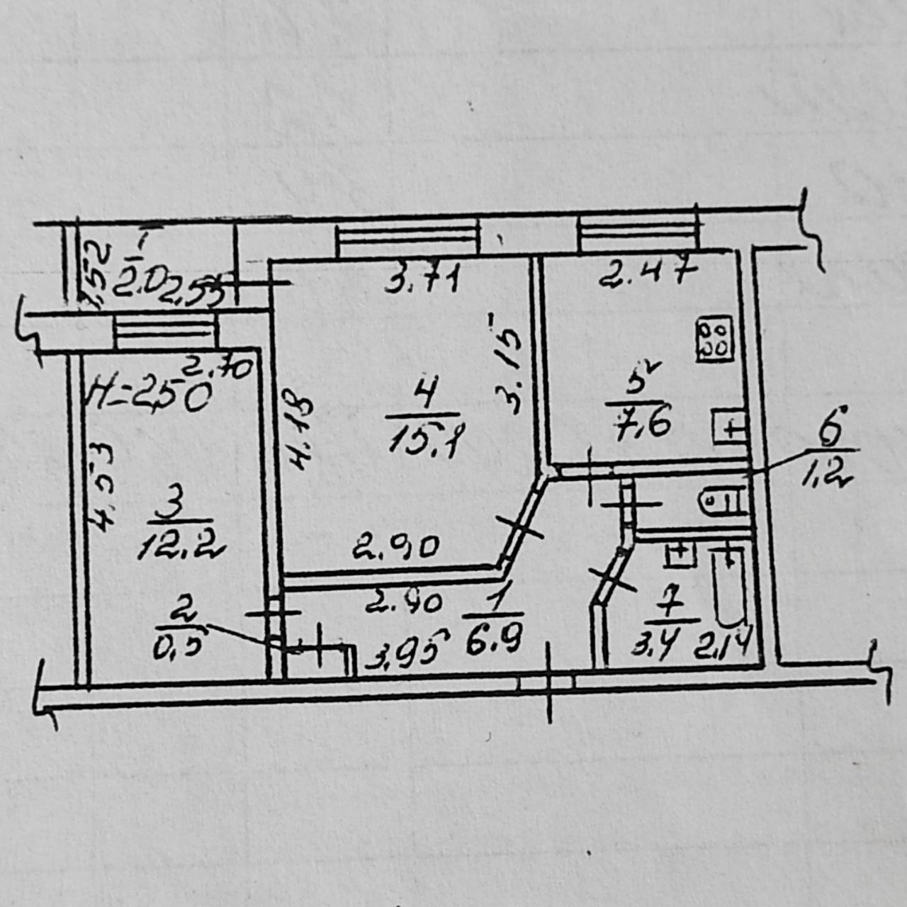 Аренда 2-комнатной квартиры 48 м², Академика Янгеля ул.