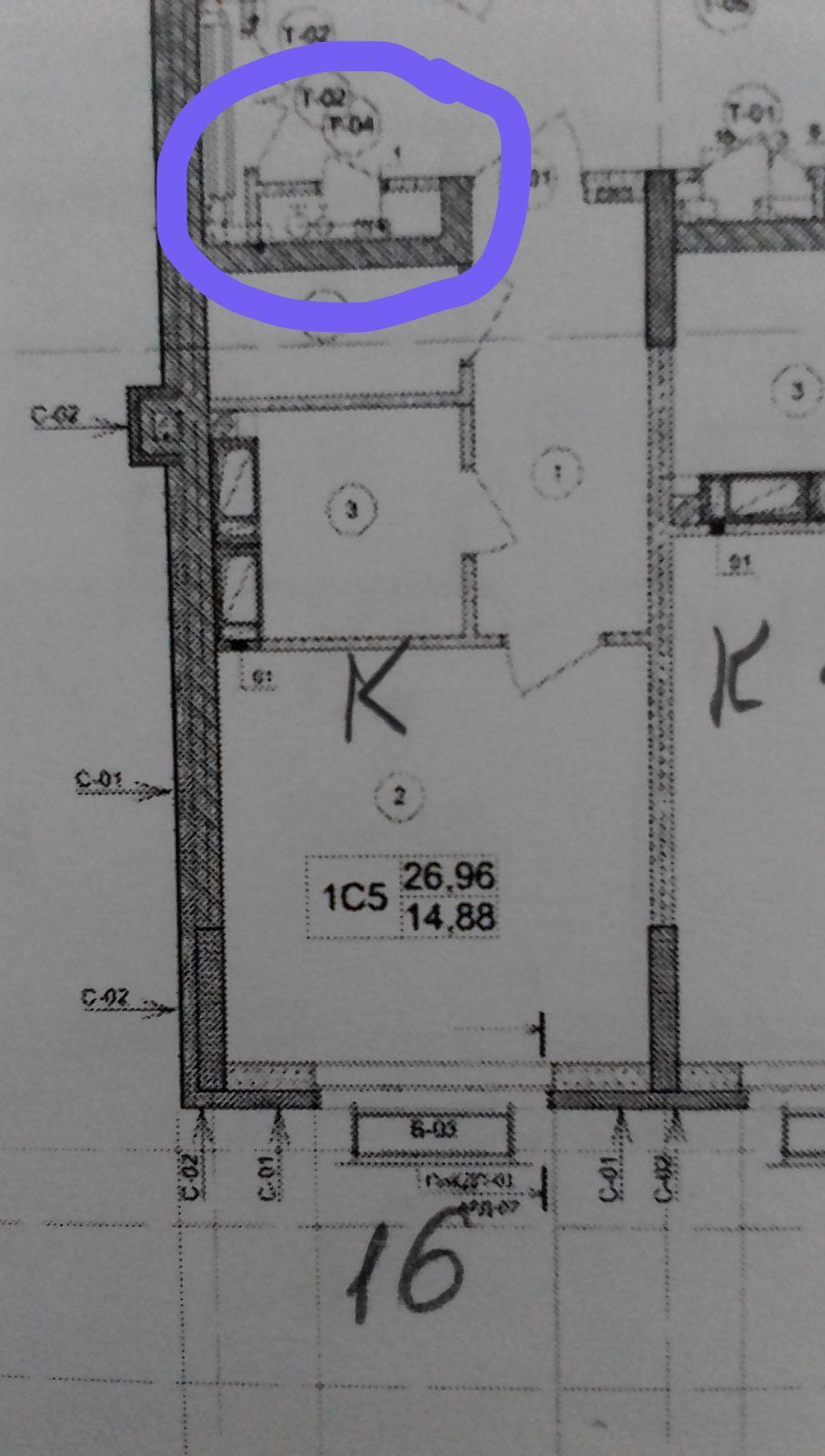 Продажа студии 27 м², Николая Бажана просп.