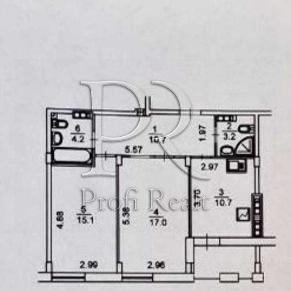 Продаж 2-кімнатної квартири 63 м², Регенераторна вул., 4, корпус 6