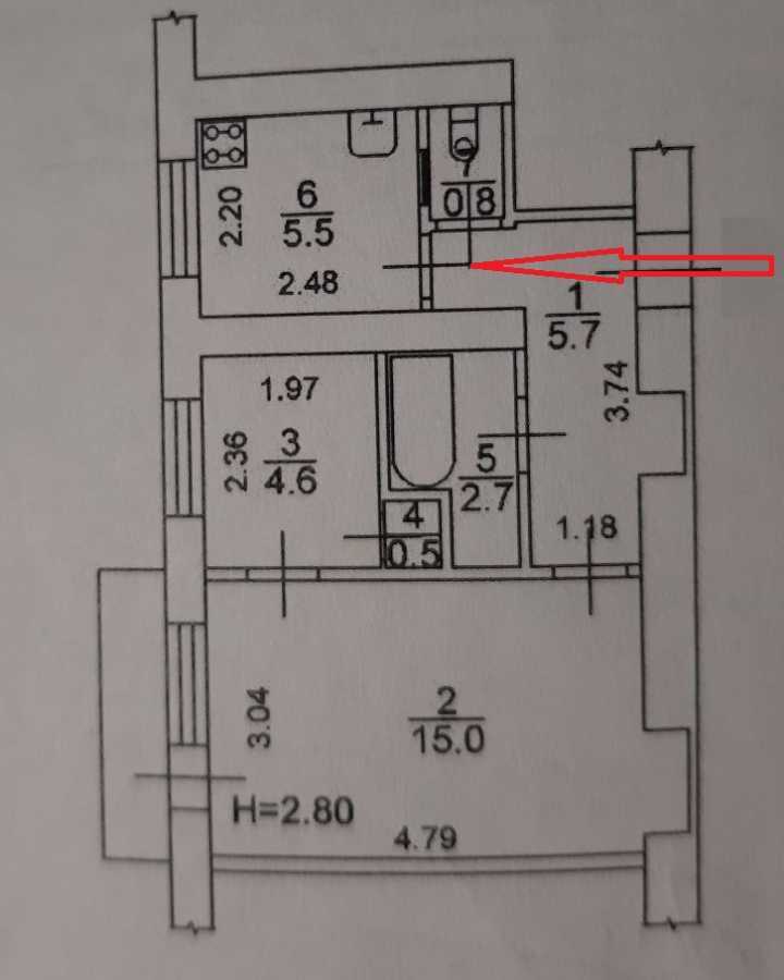 Оренда 2-кімнатної квартири 40.1 м², Дружківська вул., 4