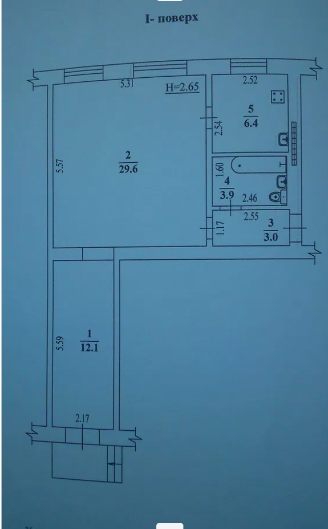 Аренда торгового помещения 55 м², Шевченко просп.