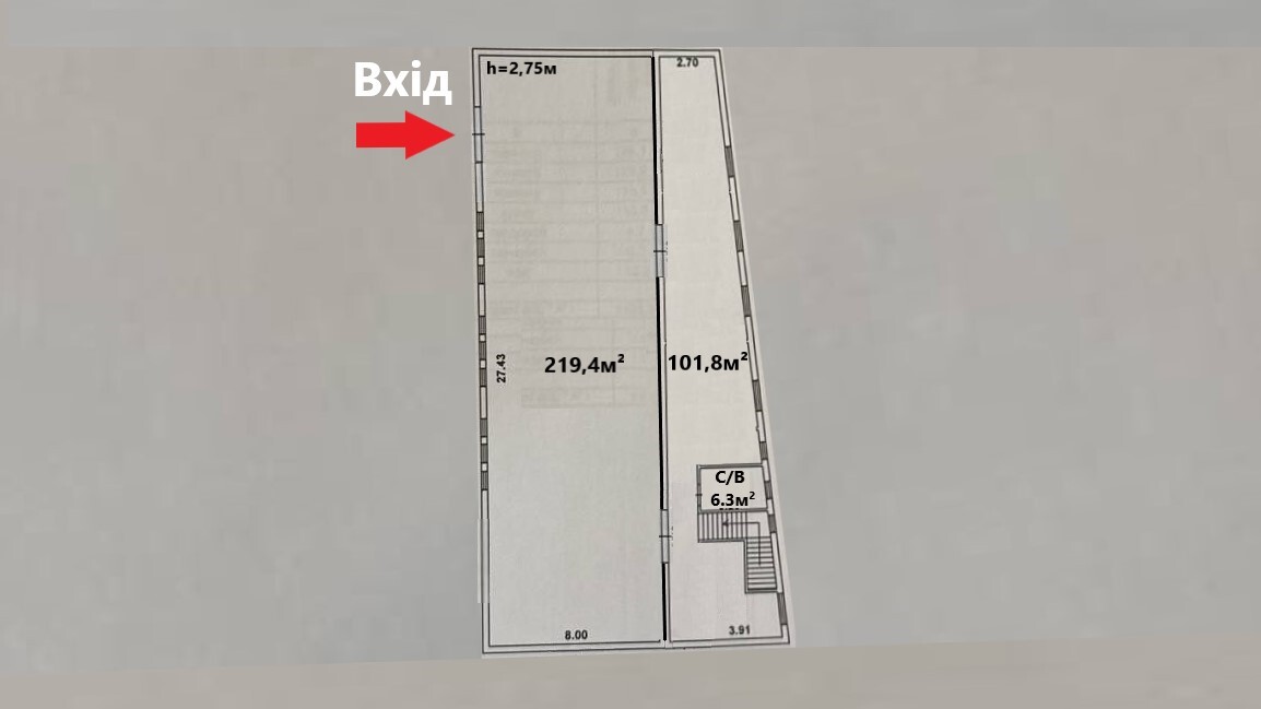 Аренда помещения свободного назначения 340 м², Передовая ул., 31-А