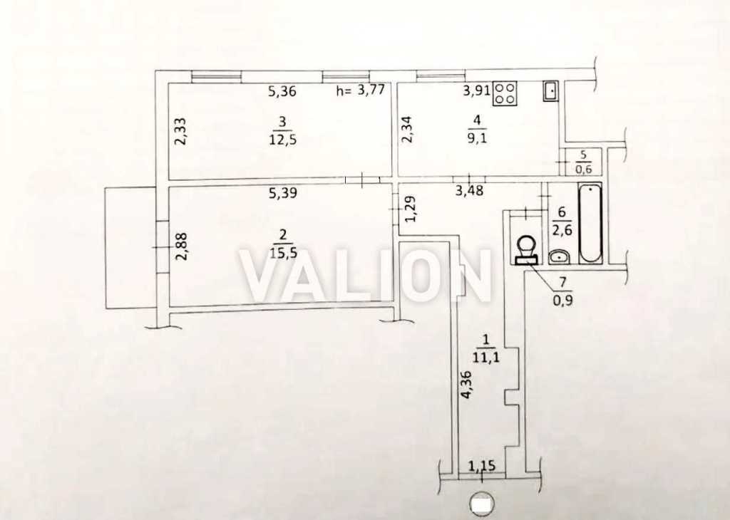 Продажа 2-комнатной квартиры 53.2 м², Большая Житомирская ул., 4В