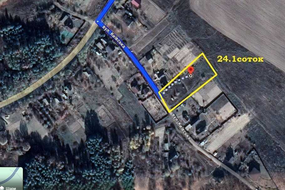 Продаж ділянки під індивідуальне житлове будівництво 24 соток
