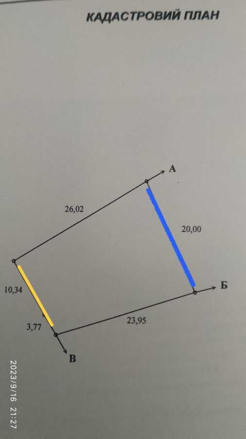 Продаж ділянки під індивідуальне житлове будівництво 12.88 соток, Садова вул.