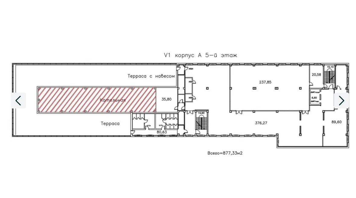 Аренда офиса 877 м², Столбовая ул.