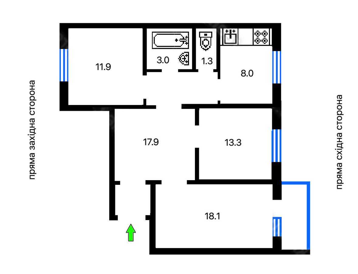 Продаж 3-кімнатної квартири 75 м², Федори Пушиної вул., 49
