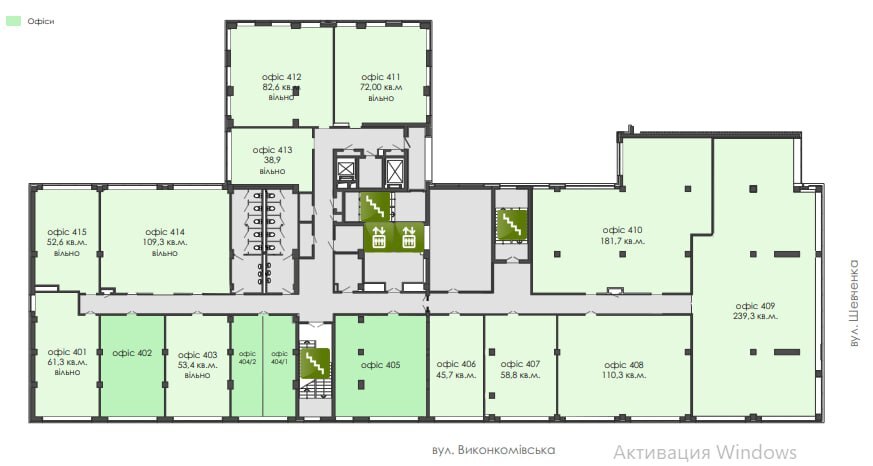 Аренда коммерции 239 м², Шевченко (Нагорный) ул., 30