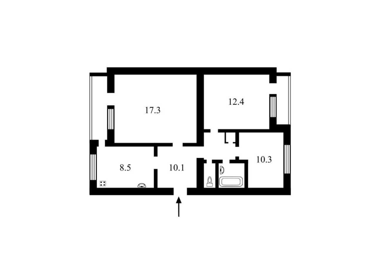 Продажа 3-комнатной квартиры 70 м², Уссурийская ул., 6