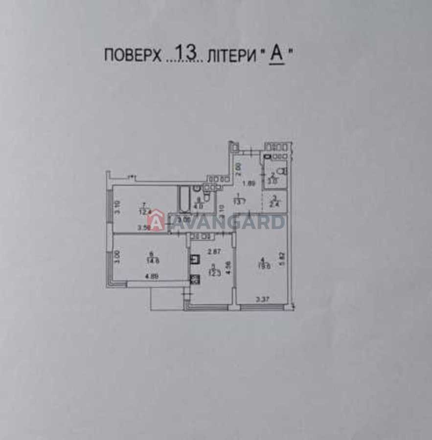 Продаж 3-кімнатної квартири 83 м², Європейська пл., Союзу, 43б