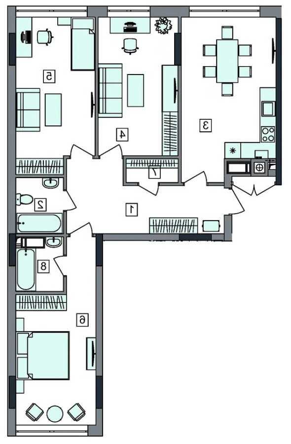 Продажа 3-комнатной квартиры 91 м², Добра, 1