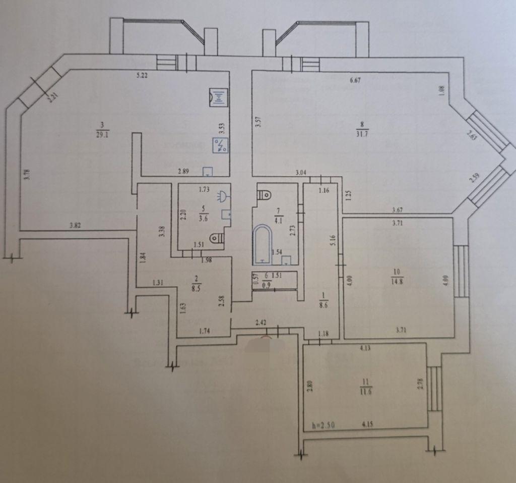 Продажа 3-комнатной квартиры 121 м², Павленковская пл.